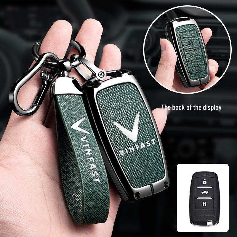 Vinfast Vietnam Car Key Case for Zhonghua V5/VF8 VF3/5/9 - Premium Bag with Buckle for Men