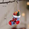 Christmas Tree Pendants Ornaments Resin Santa Snowman Xmas Tree Hanging Christmas Decorantions New Year 2024 Gift Home Decor