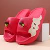 Red Apple Slippers Summer New Indoor Home Wear EVA Thick Bottom Cute Cartoon Women Sandals
