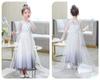 CREDIBLE Princess Cosplay Luxury White Ribbon Heart Magic Original NT5532 Dress, Kids' Costume, 8-Piece Set, (Princess Dress, Cape, Gloves, Tiara,