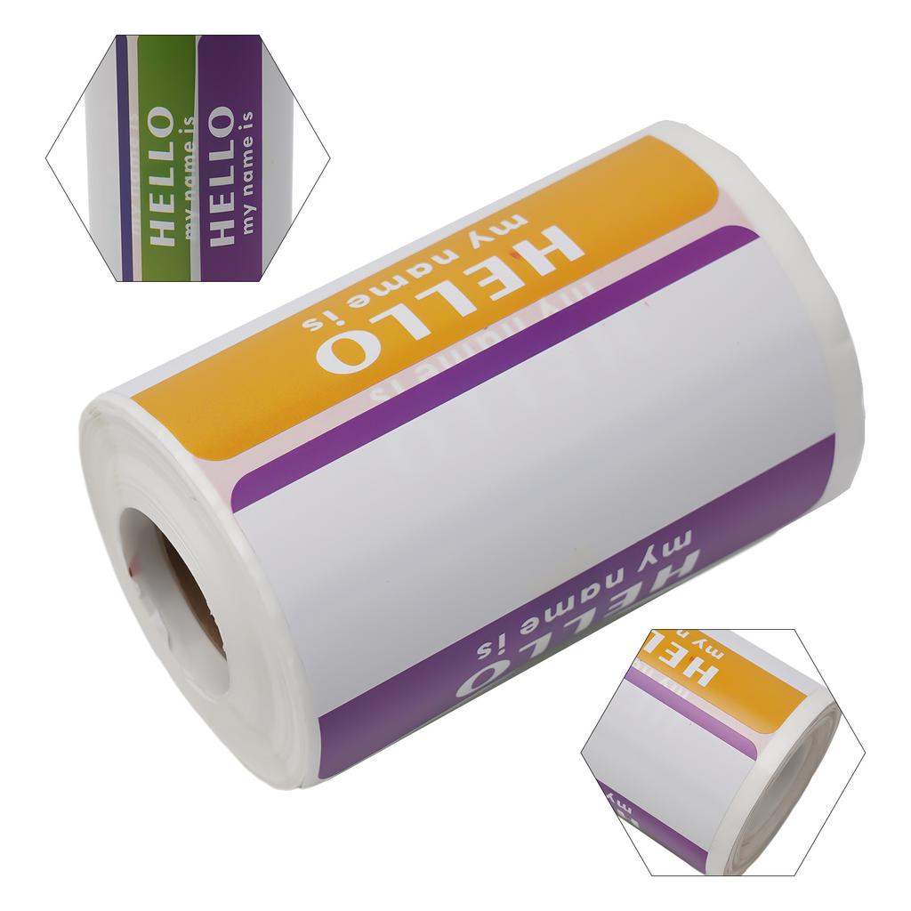 1 Roll/300 Stickers Name Tags Cartoon Name Tags Name Labels
