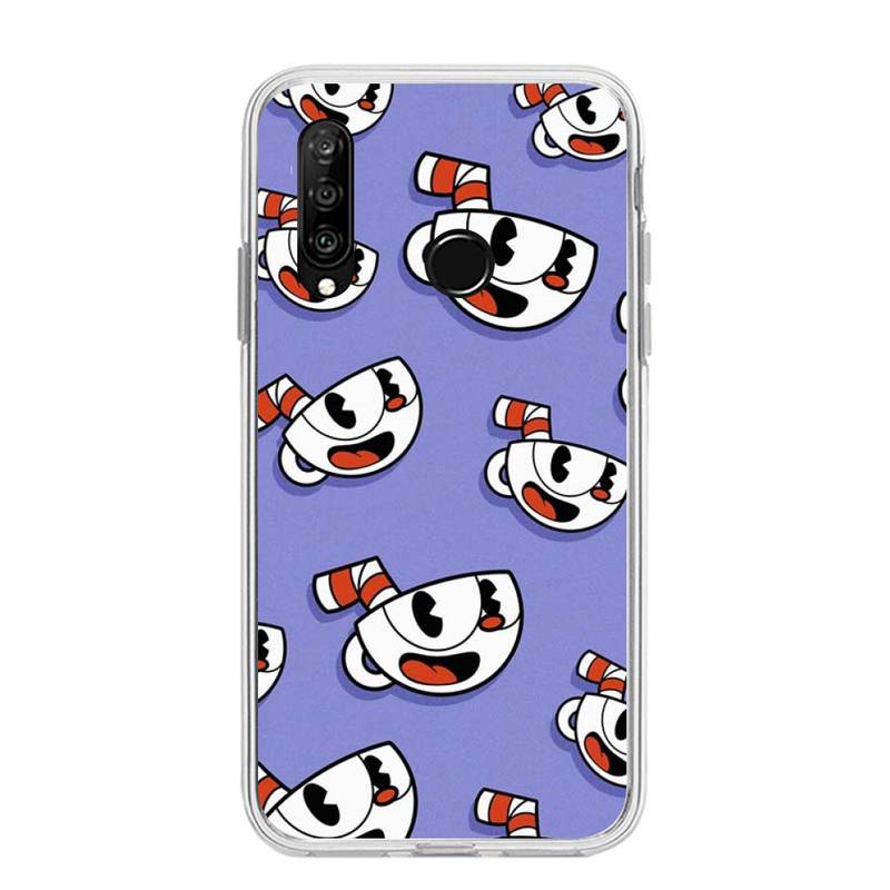 Süßes Spiel Cuphead Handyhülle für Huawei P20 P40 Lite P30 Pro P Smart 2019 Nova 3e 6 Se Silikon Transparent Soft Cover