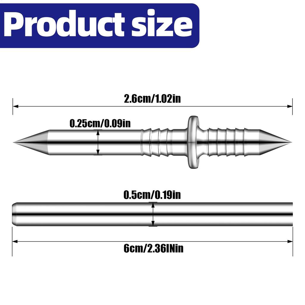 Nails For Baseboard Trim 100-Pieces Invisible Seamless Screws Baseboard Seamless Nails With Sleeve Tool For Home Improvement