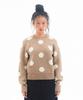 AMES-WORLDWIDE Dot Pullover Knit Beige