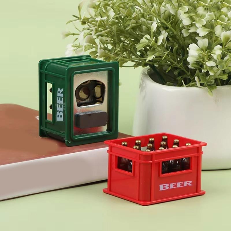 1/12 Scale Dollhouses Miniature Beer Bottle with Crate Life Like Beer Box Model Project Accessory for Model Collectors