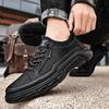 Classic New Men's Loafers Casual Outdoor Shoes Versatile Hiking Travel Shoes Men's Genuine Leather Shoes Non Slip Free Delivery
