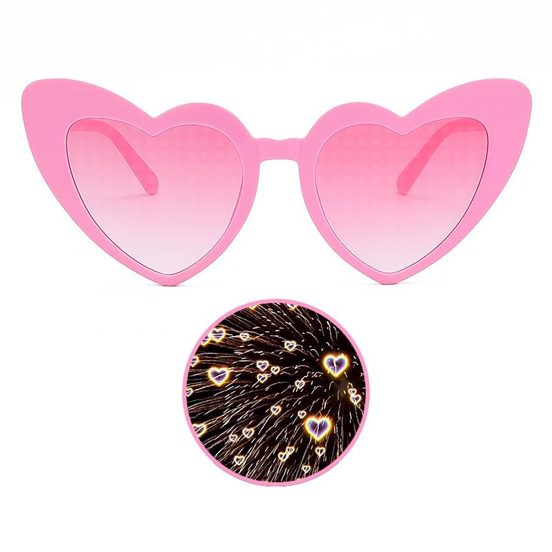 Heart Effect Night Glasses - Trendy Douyin Style Romantic Sunglasses for Women