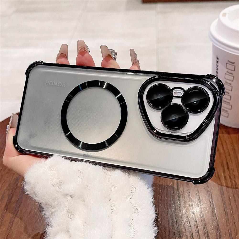 Luxus Galvanisiert Stoßfest Magnetisch Handyhülle Für Infinix Hot 60 Pro Plus 60i 50i 30i 40 30 9 10 Play Klar Weiche Silikonhülle