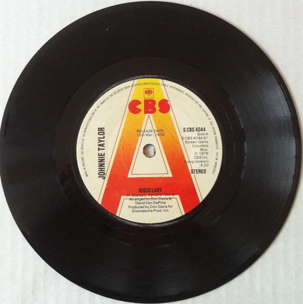 

7inch Record JOHNNIE TAYLOR - Disco Lady SCBS4044PROMO CBS 1976 UK Soul/Funk Used