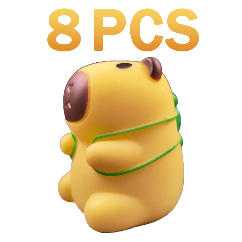 Wielokrotne kreskówkowe lampki nocne z kapibarą zapewniają komfortową atmosferę do snu, dobra lampka na dobranoc do wystroju pokoju dziecięcego