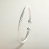 S999 Pure Silver One Meter Sunshine Women's Silver Twisted Pattern Bracelet Personalized Foot Silver Bracelet Simple and Versatile Gifts for Girls