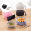 Multifunctional Strainer Bowl Set Microwave Safe Includes Lid Handle Utensils For Easy Cooking And Serving Large Capacity