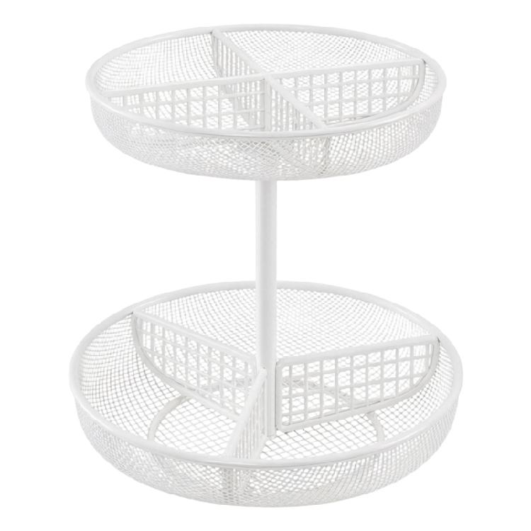 

Unique Metallic Fruit Organizers With Nonslip Base Space Saving Fruit Holder Suitable For Small Space Arrangement белый