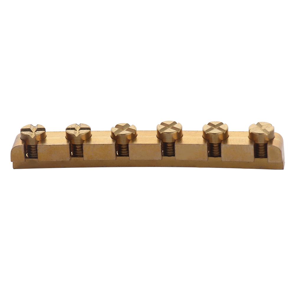 1pcs 42mm Guitar Nut Adjustable Brass Nut for Replacement Compatible FD ST TL Style Electric Guitar