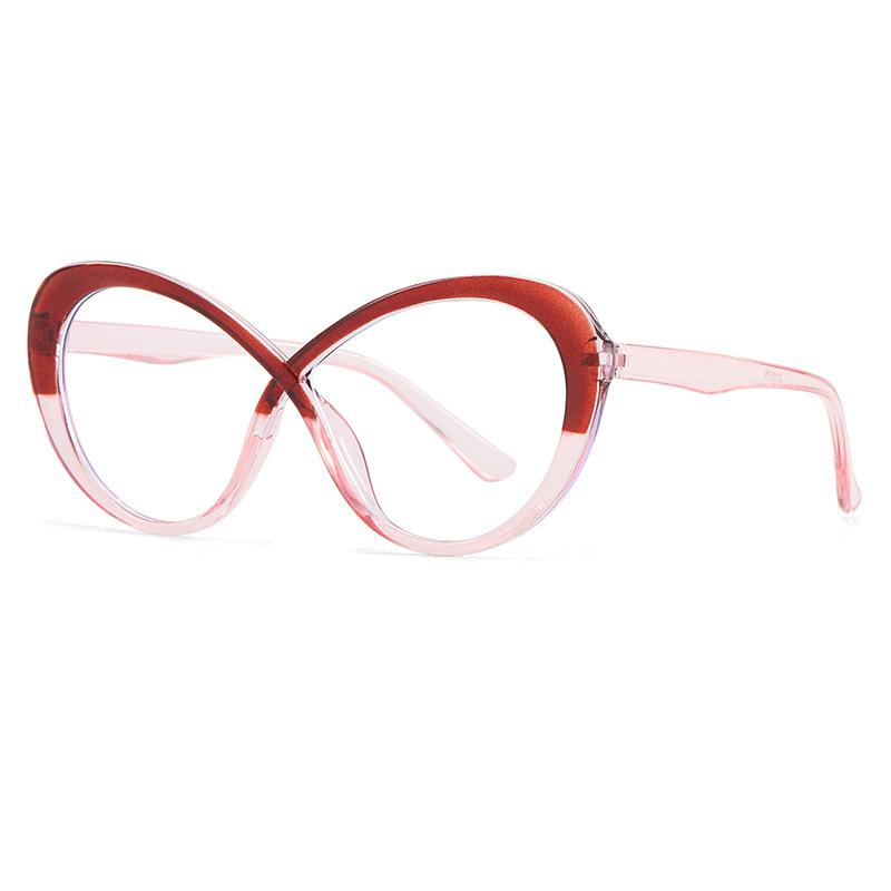 

JYL TS Cat Eye Glasses Blue Light Blocking Style For Myopia B5516 A-505 небо синє світло кольору