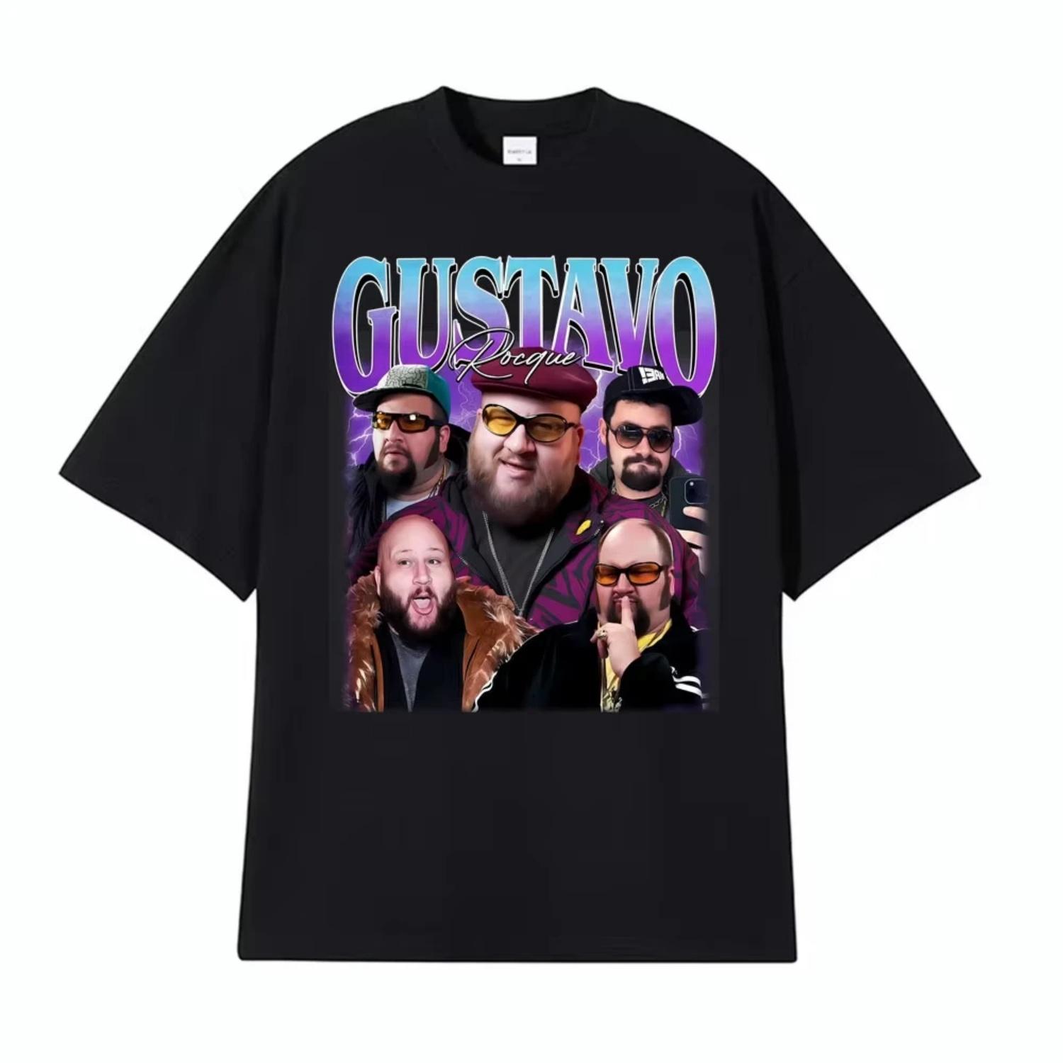 

Gustavo Rocque Big Time Rush Fan Retro 90s Trend Graphic T-shirt Men s Clothing Fashion Cotton Oversized Cozy T Shirt Streetwear S чёрный