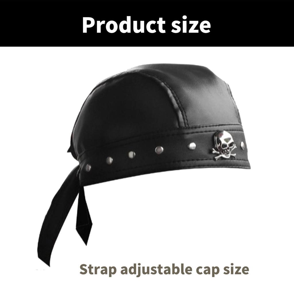 Hip Hop Koyu Durag Doo Rag Bere Durag Korsan Şapkası Sokakta Gezmek İçin PU Fotoğraf Aksesuarları Grunge Fotoğraf Aksesuarları