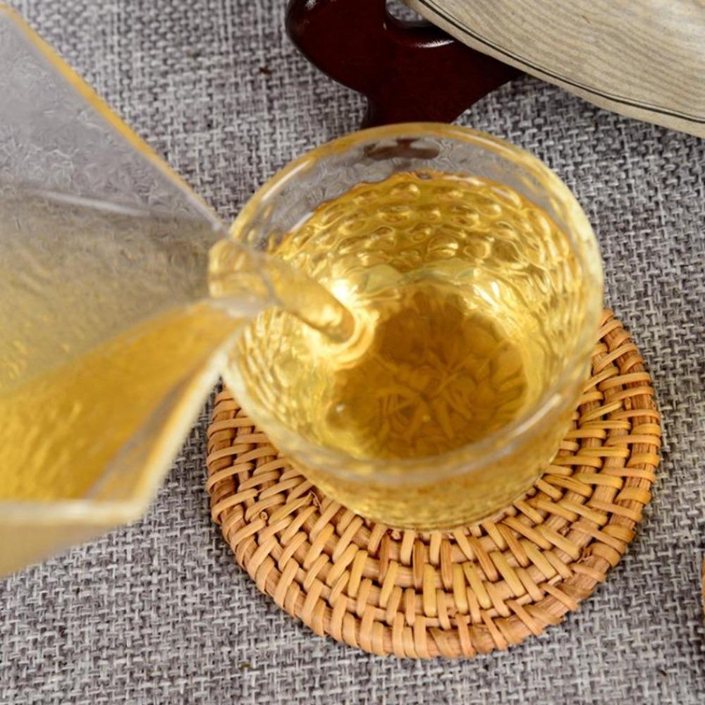 Golden Flower Pu'er Raw Tea Cake 357g Aged Tree Leaf Blend