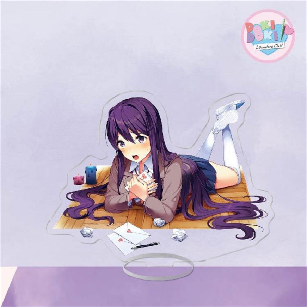 Japan Anime Doki Doki Acrylic Stand Model Hot Figure Cosplay Plate Holder Topper Birthday Fans Christmas Desk Decor Plate Gift