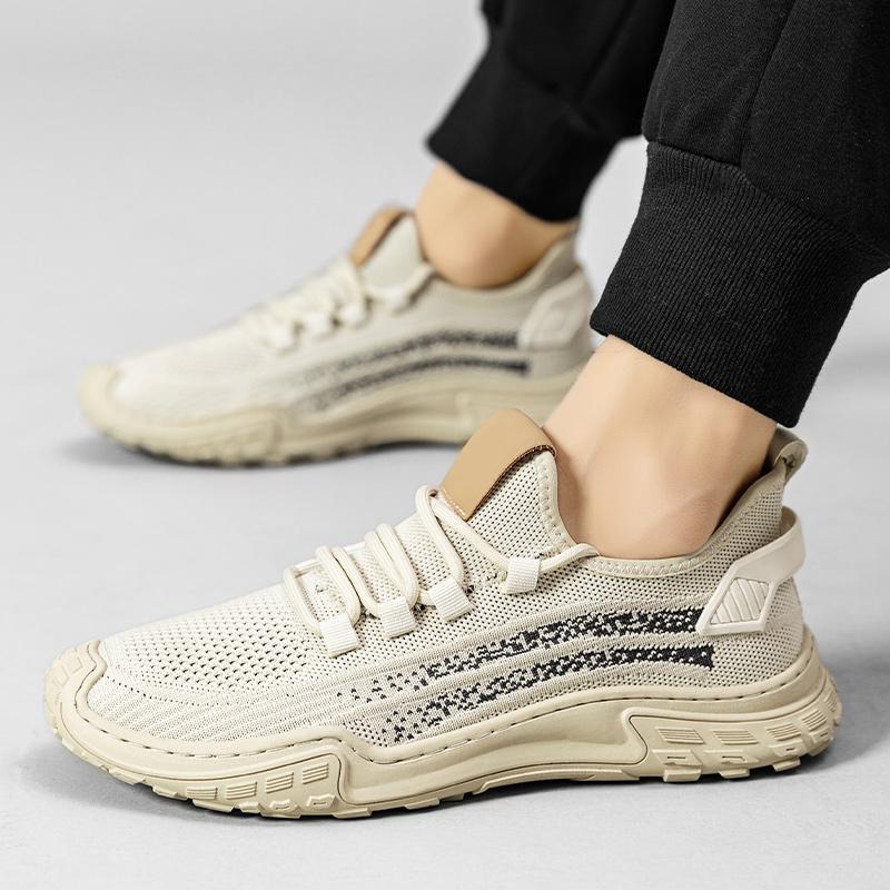 Mode Neue Herren Sneaker Weiche Herren Atmungsaktive Mesh Flats Leichte Lässige Freizeit Laufschuhe Slipper Atmungsaktive Mode Outdoor Schuhe