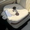Cartoon Dog Pattern Plush Car Seat Cushion Thick Car Seat Cover  Cushion for Auto