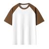 Men Casual Loose Crew Neck Striped Color Block Short Sleeve Daily T Shirt
