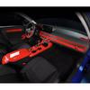 Glass Window Switch Lock Panel Trim 4* For Honda Civic 11th - Bright Red