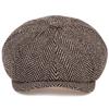Classic Herringbone Men Trucker Newsboy Caps Winter Outdoors Warm Beret Hats Street Artist Painter Cap Hat