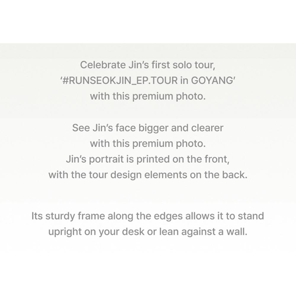 BTS JIN Zdjęcie Premium (RUNSEOKJIN_EP.TOUR)