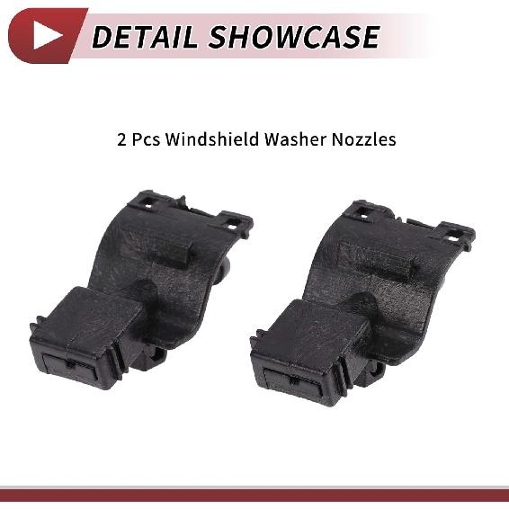 2pcs Windshield Washer Nozzle for Toyota Tacoma 2016-2023 for Lexus RX350 2016-2022 Front Windshield Spray Nozzles Wiper Spray Washer Jet