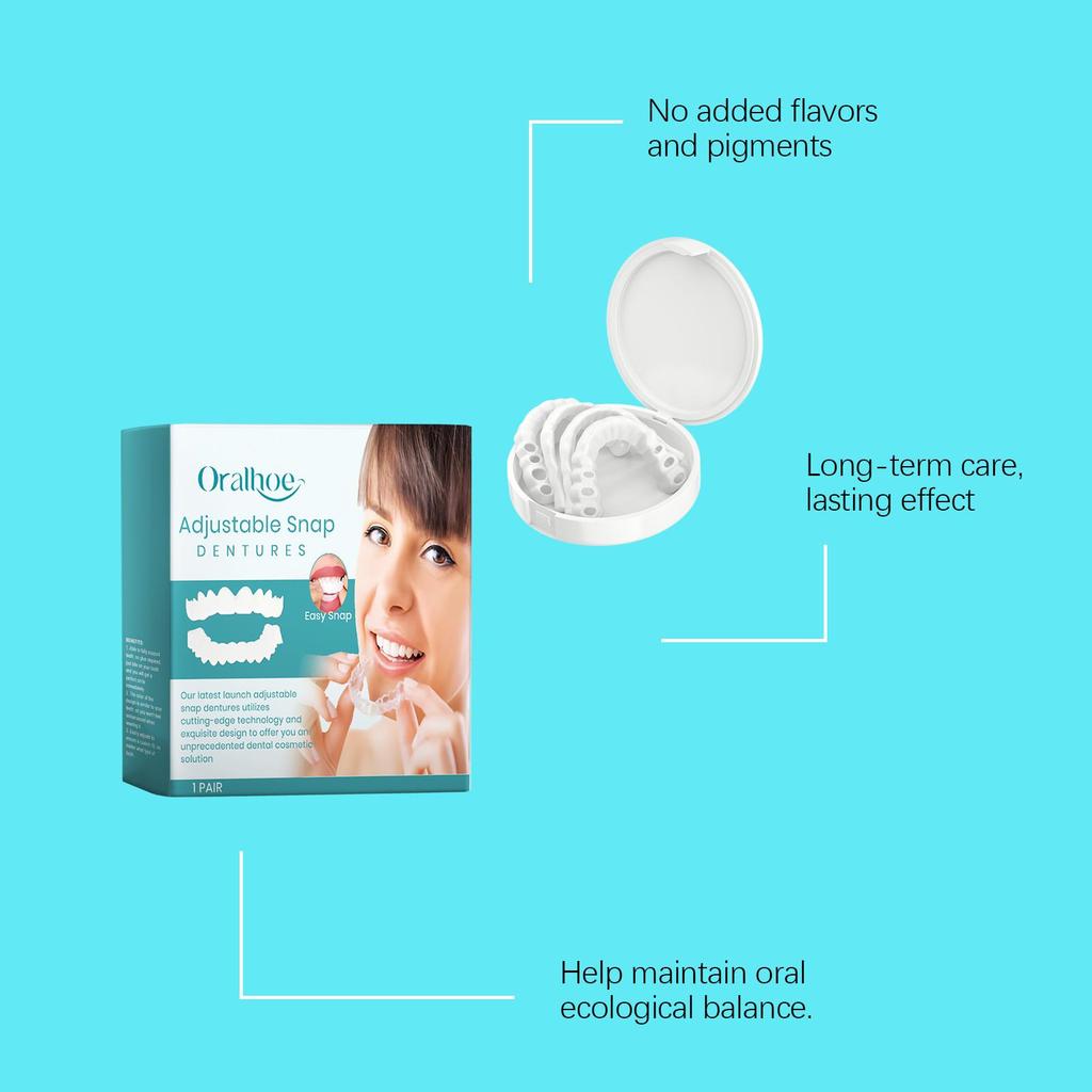 Oralhoe Silikon Verstellbare Prothesen Passen sich bequem Ihrer Mundform an Mehrere Größen, um individuellen Bedürfnissen gerecht zu werden