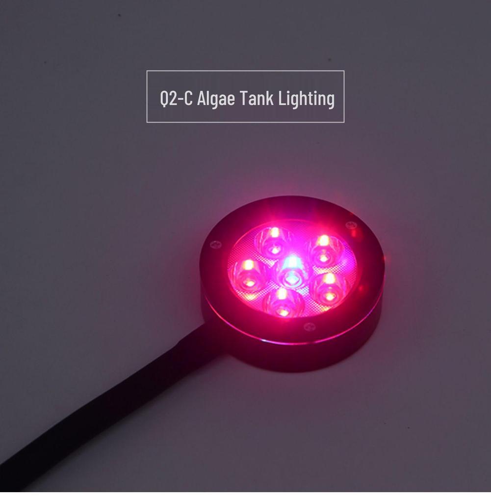 GAKO Coral Light Q2B Full Spectrum LED Clip Light for Small Saltwater and Algae Tanks