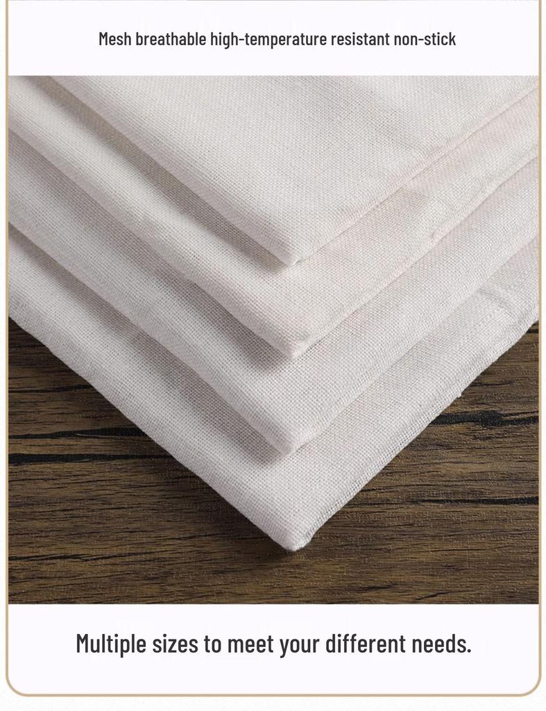 Pure Cotton Non-Stick Steamer Cloth for Rice, Buns, and Food, Food-Grade Gauze Mat