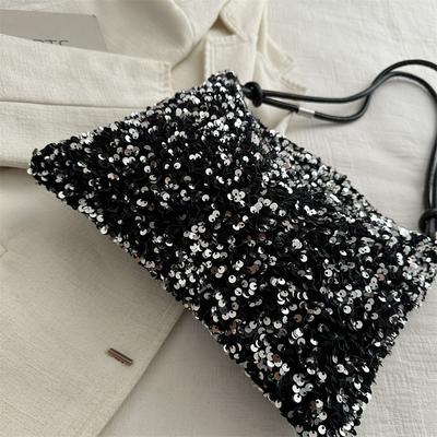 Sequined Underarm Bag, Shoulder Bag, Foreign Style Bag 2025 New Summer Temperament Women's Bag, Elegant Large-capacity Leisure Bag