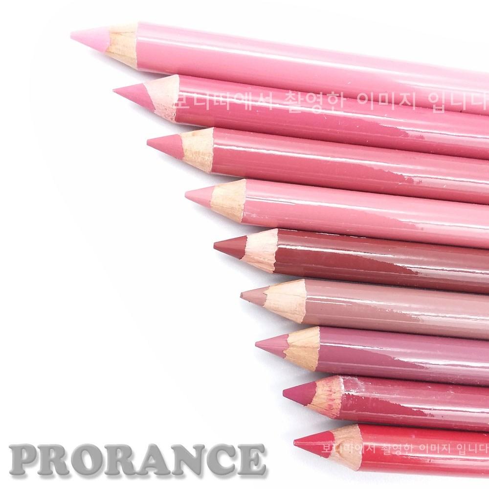 Prorance Professional Wood Lip Liner Pencil 2 pz, 11 rosa pastello