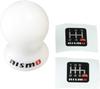 Nismo Shift Knob Common [Duracon White] 10&12mm (For 5/6MT Vehicles) C2865-1EA04