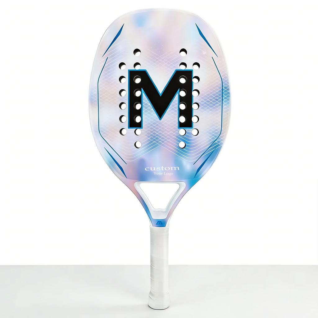 Custom 3K/12K/18K Carbon Fiber Padel Racket Professional High Performance Beach Tennis Paddle with EVA Foam Core