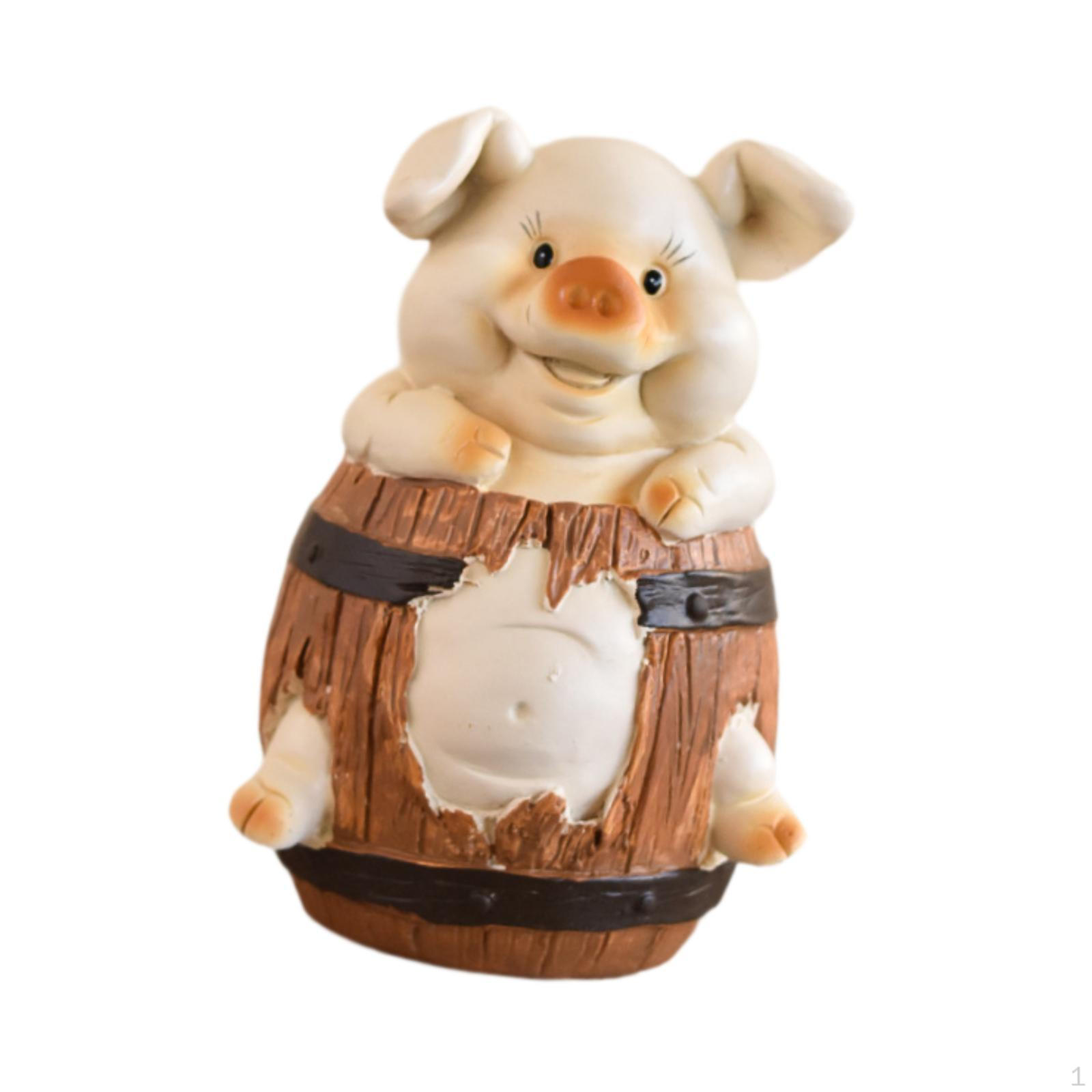 Копилка для экономии денег дома Wooden barrel piggy