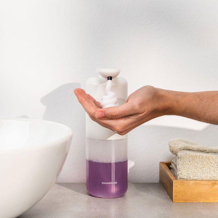 Distributeur de Savon Automatique - InnovaGoods - Rechargeable - 350 ml - Touch Free - Design Moderne