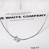 Exquisite Simple Popular Zircon Clavicle Chain Transparent Bag Pendant Necklace Clavicle Chain Wild Party Ladies Jewelry