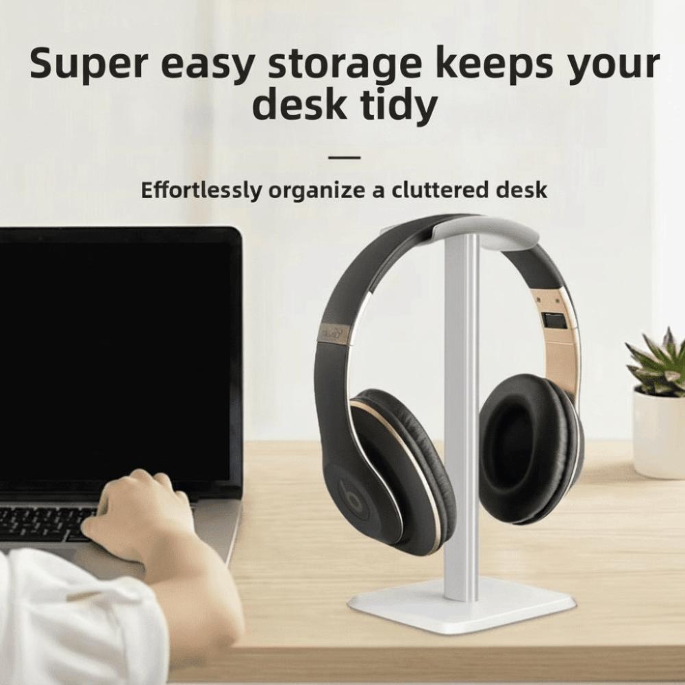 Space-Saving Headphone Stand Sturdy Earphones Hanger Organizer Headphone Rack Gaming Room