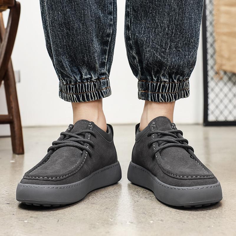 Fashion Men Casual Sneakers Summer Breathable Suede Loafers Classic Handmade Retro Shoe for Men 2024 New Fashion Comfortable Loafers