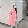 High-end down cotton-padded clothes for women's medium and long models, new winter popular cotton-padded clothes, foreign-style cotton-padded jackets