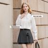 Xiangying Women's French Doll Collar White Shirt