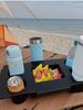 EVA Storage Lid Waterproof Cup Organizer Holder Multifunctional Bag Top Storage Tray 5 Compartment for Outdoor Beach