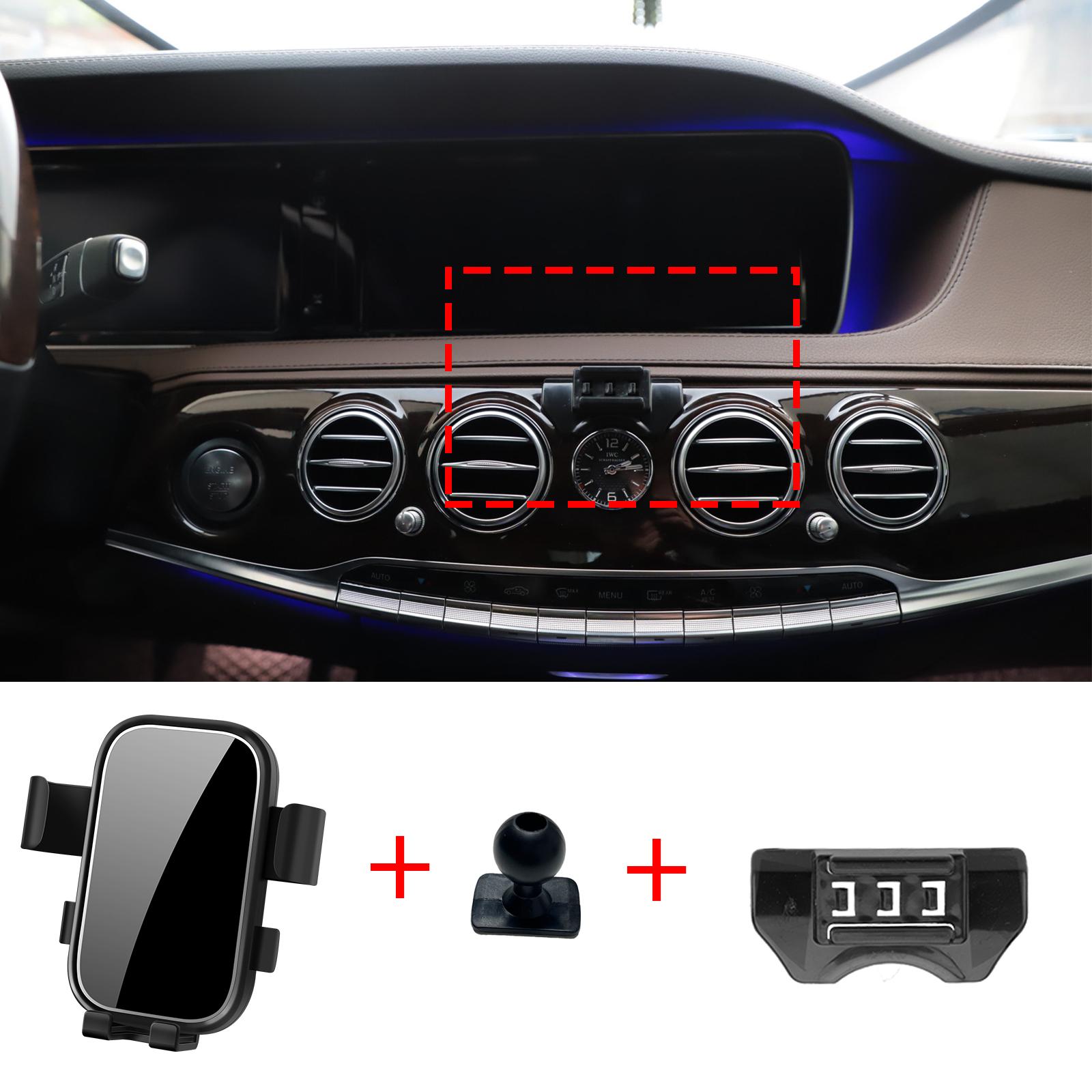 

Автомобільний тримач для мобільного телефону для Benz S-Class W222 2014~2020 Кронштейн для GPS Навігаційна підставка Автомобільні аксесуари