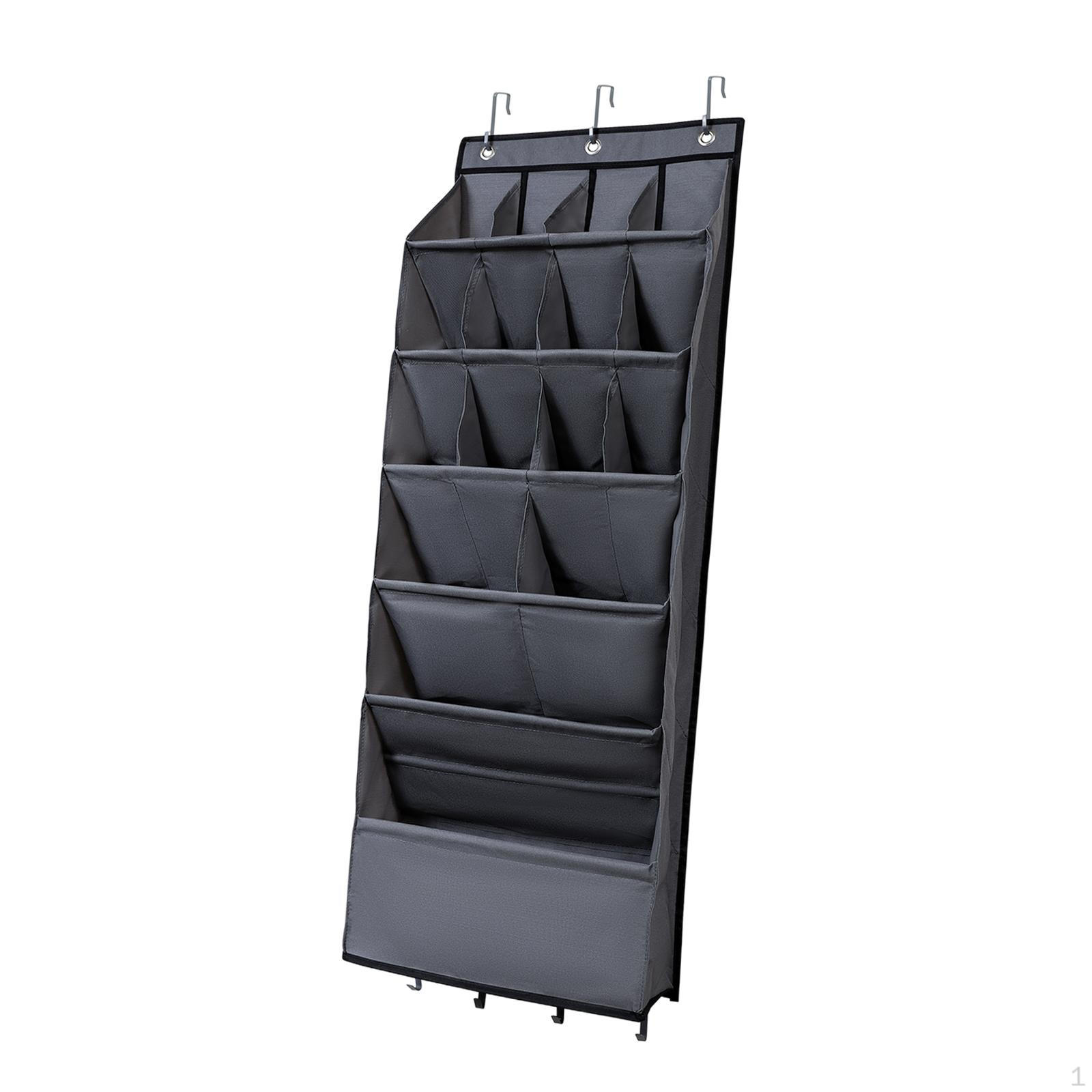 

Дверная полка для обуви с глубокими карманами, подвесная сумка для хранения для вешалки для шкафа,