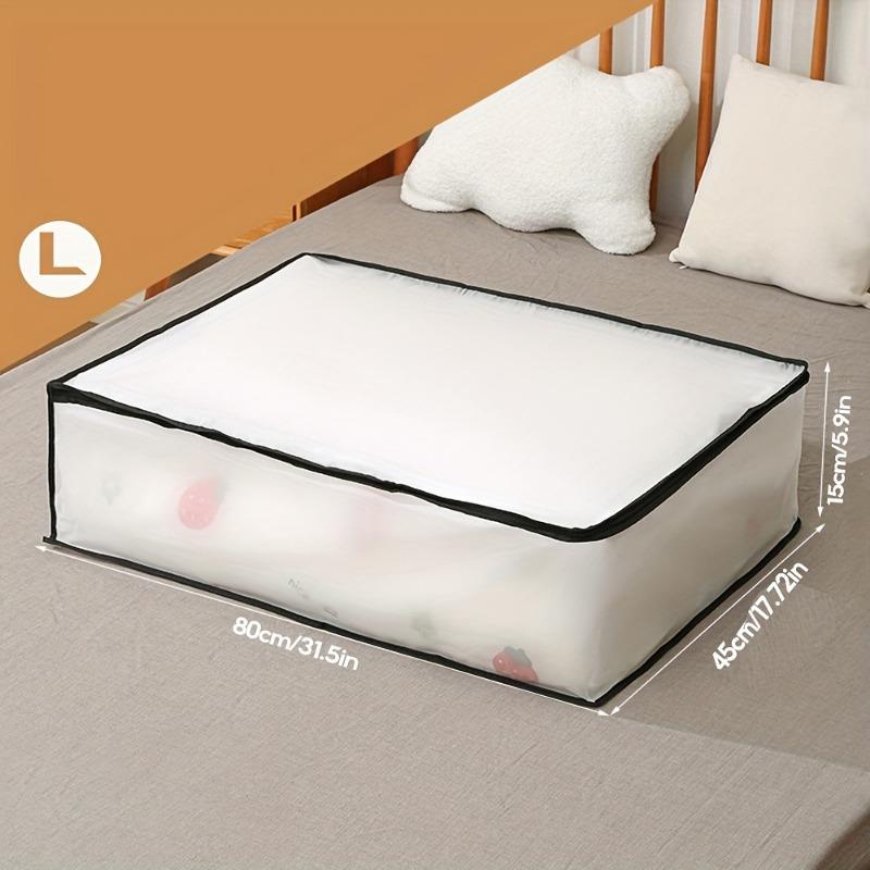 Storage Bag Clothes Large Storage Boxes For Suit Coat Quilt Clothing Multifunctional Translucent Dust-proof Organizer Bedroom
