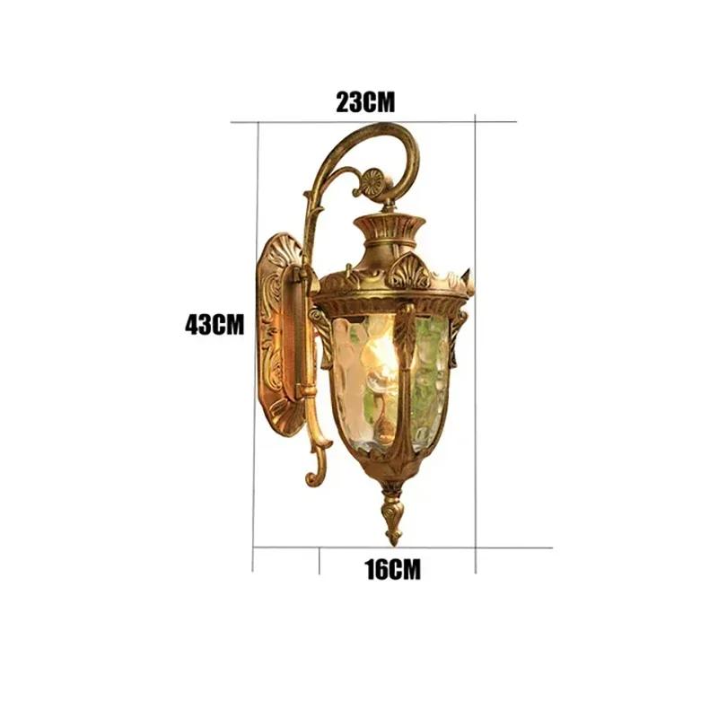 Retro European Wall Light Outdoor IP44 Villa Courtyard Sconce European Style Outdoor Wall Light Exterior Wall Lamp Porch Lights