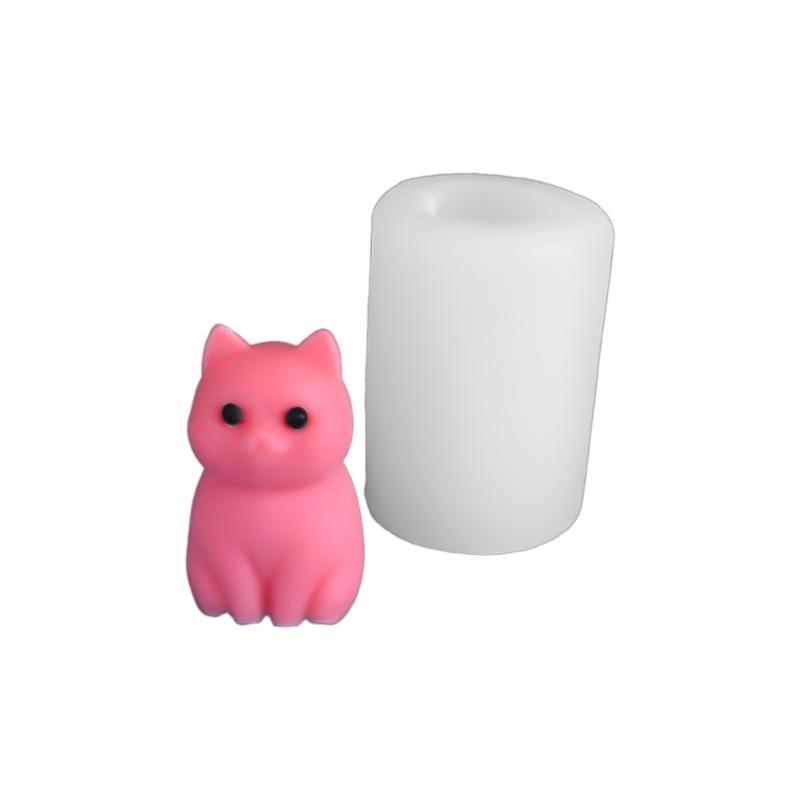 J0MC Cats Shaped Molds for Candle Soap Office Desk Decorations, Cats Shaped Silicones Molds